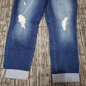 Ripped/Cuffed Boyfriend Jeans